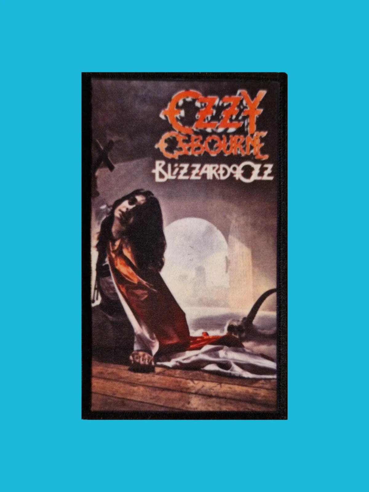 Patch Ozzy Osbourne - Blizzard of Ozz - Imprimé - Rectangle de 6 x 10 centimètres